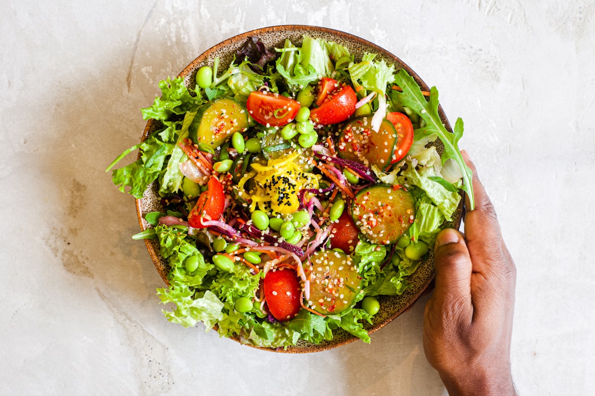 Colourful vegetable stir-fry